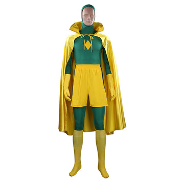 Series de Televisión WandaVision Cosplay Disfraz Halloween Fiesta Conjunto Carnaval Traje Per.